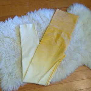 Yellow Ombre High Waisted Leggings